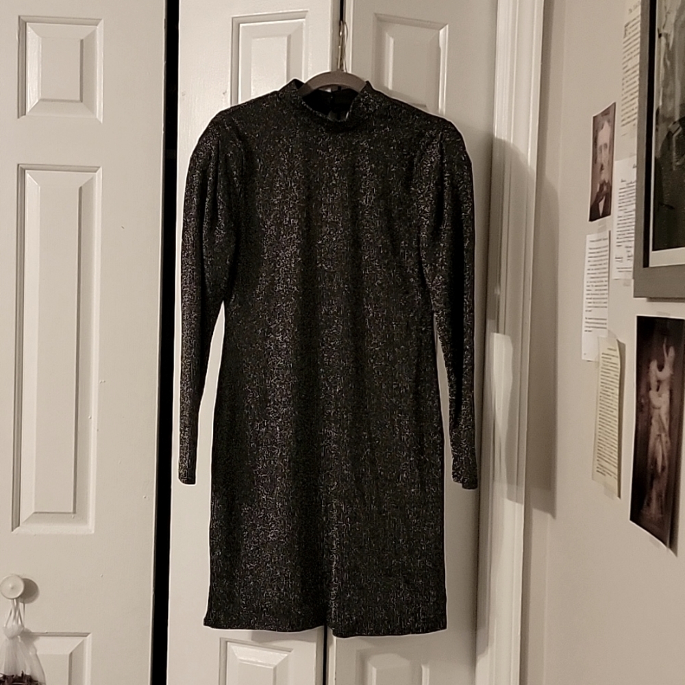 NWT Versona Black Sparkly Dress